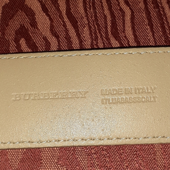 BURBERRY CLASSIC HAG MARKET CHECK LOGO MEN'S 36/90 BEIGE - Picture 7 of 13